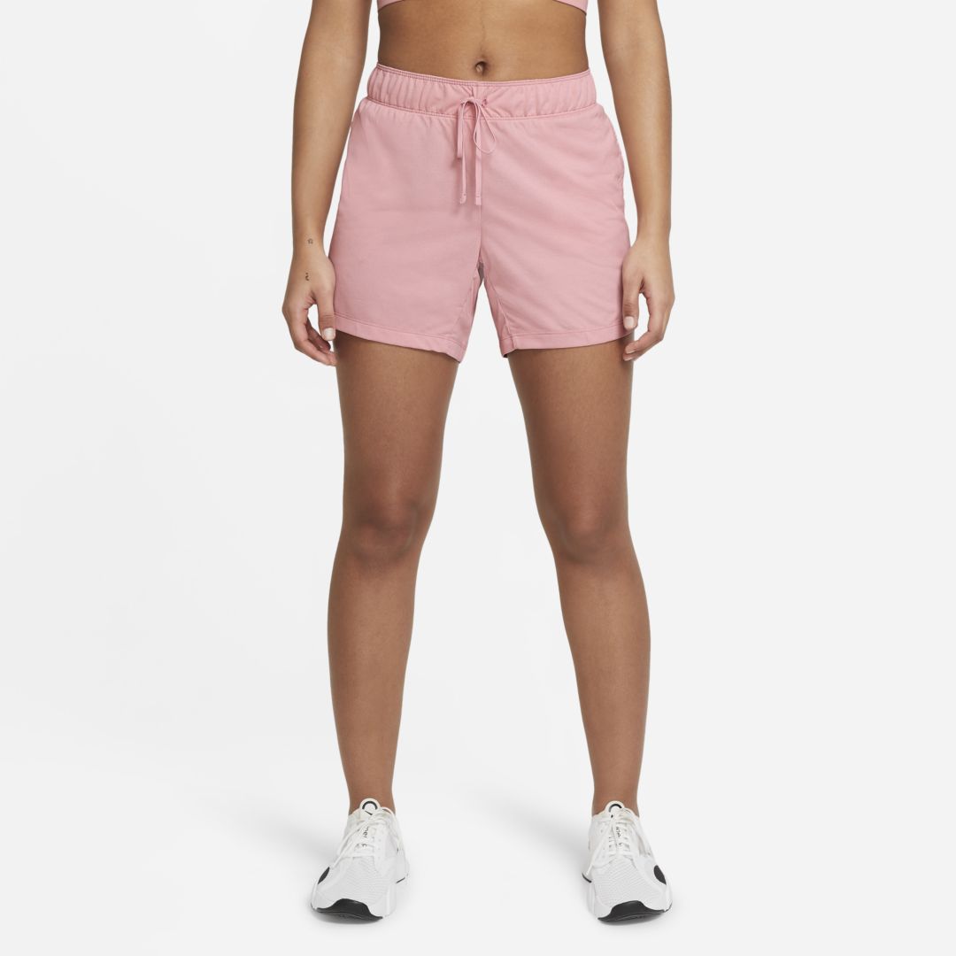 Nike Dri-fit Attack Women's Training Shorts In Pink Glaze,heather,white,white