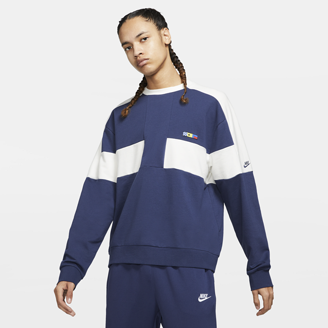 Мужской свитшот из трикотажа френч терри Nike Sportswear Reissue - Синий
