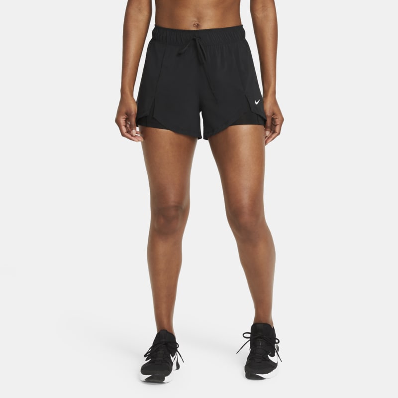 Träningsshorts Nike Flex Essential 2-in-1 för kvinnor - Svart