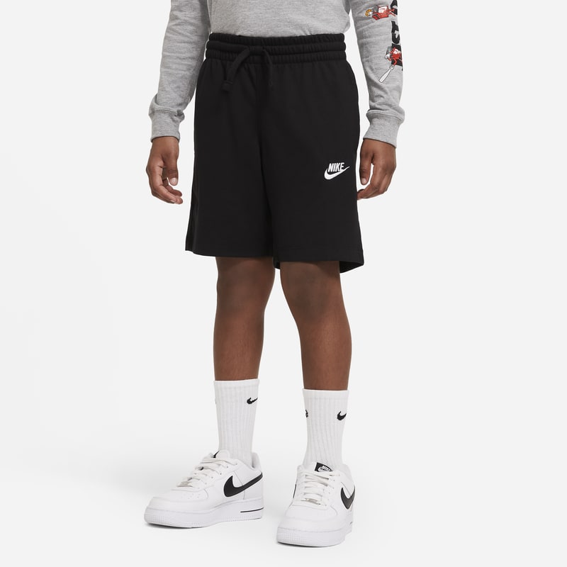 Spodenki z dżerseju dla dużych dzieci (chłopców) Nike Sportswear - Czerń