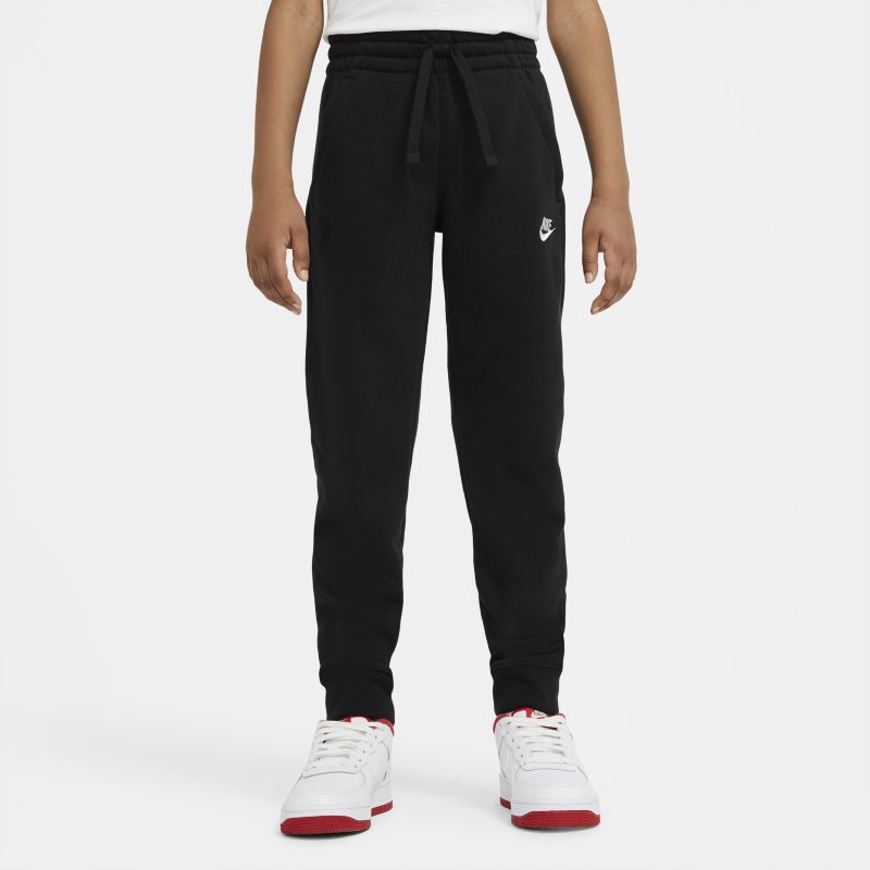 Spodnie z dzianiny dresowej dla dużych dzieci (chłopców) Nike Sportswear Club - Czerń