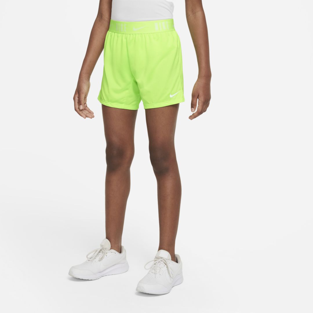 Nike Dri-fit Trophy Big Kids' (girls') 6" Training Shorts In Green