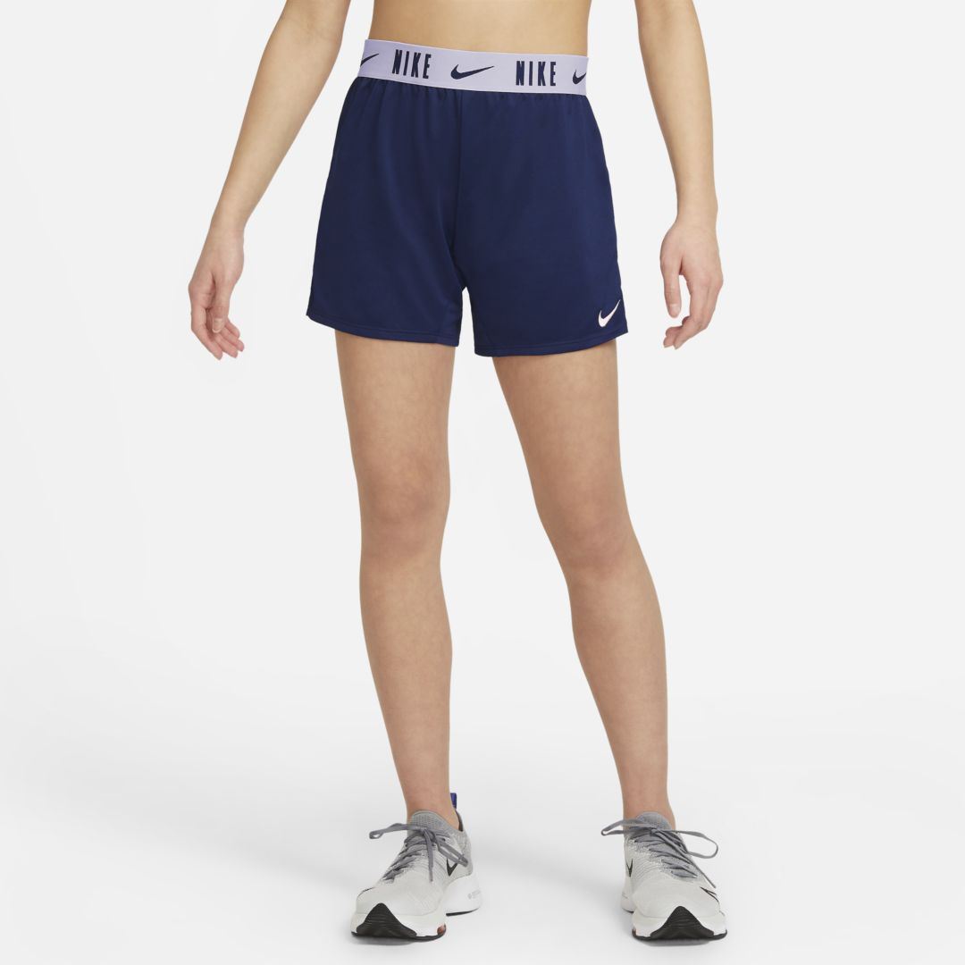 Nike Dri-fit Trophy Big Kids' 6" Training Shorts In Blue Void,arctic Punch,arctic Punch