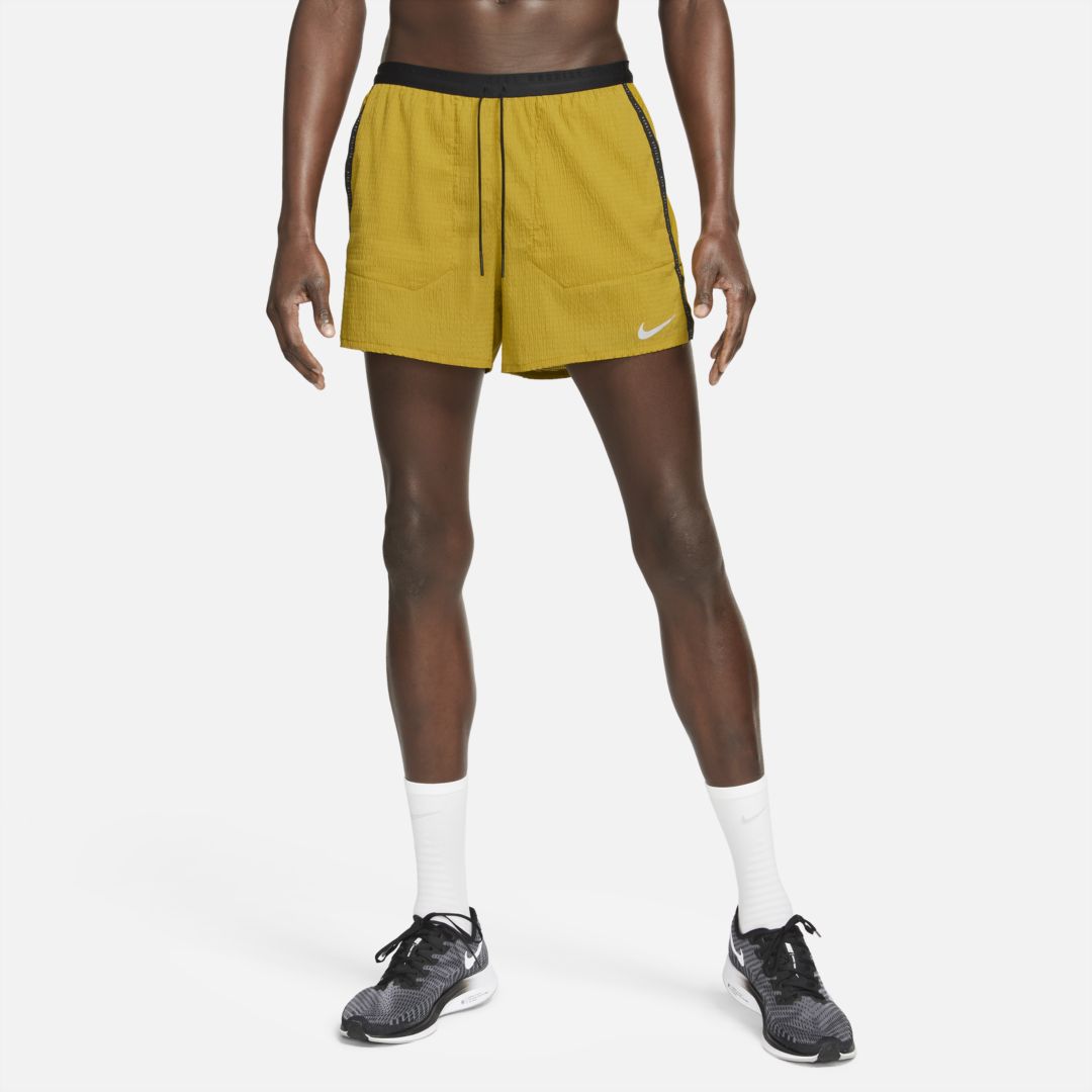 Nike Flex Stride Run Division Men's Brief-lined Running Shorts In Dark Citron,dark Citron