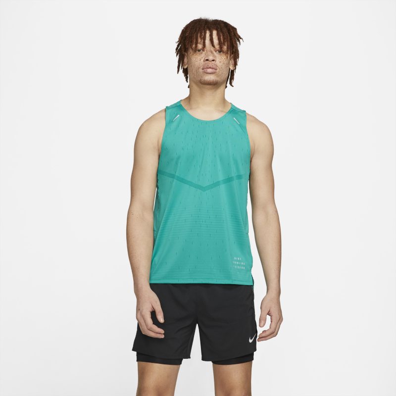 Męska koszulka bez rękawów do biegania Nike Rise 365 Run Division - Zieleń