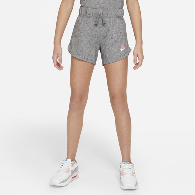 Nike Sportswear jerseyshorts til store barn (jente) - Grey
