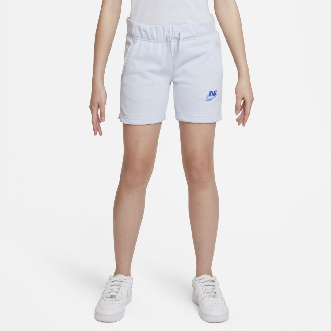 Nike Sportswear Club Big Kids' (girls') French Terry Shorts In Grey