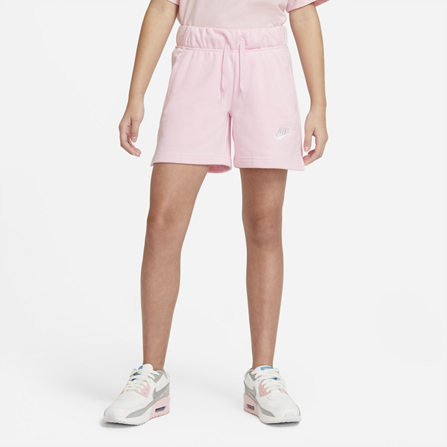 Шорты из ткани френч терри для девочке школьного возраста Nike Sportswear Club - Розовый