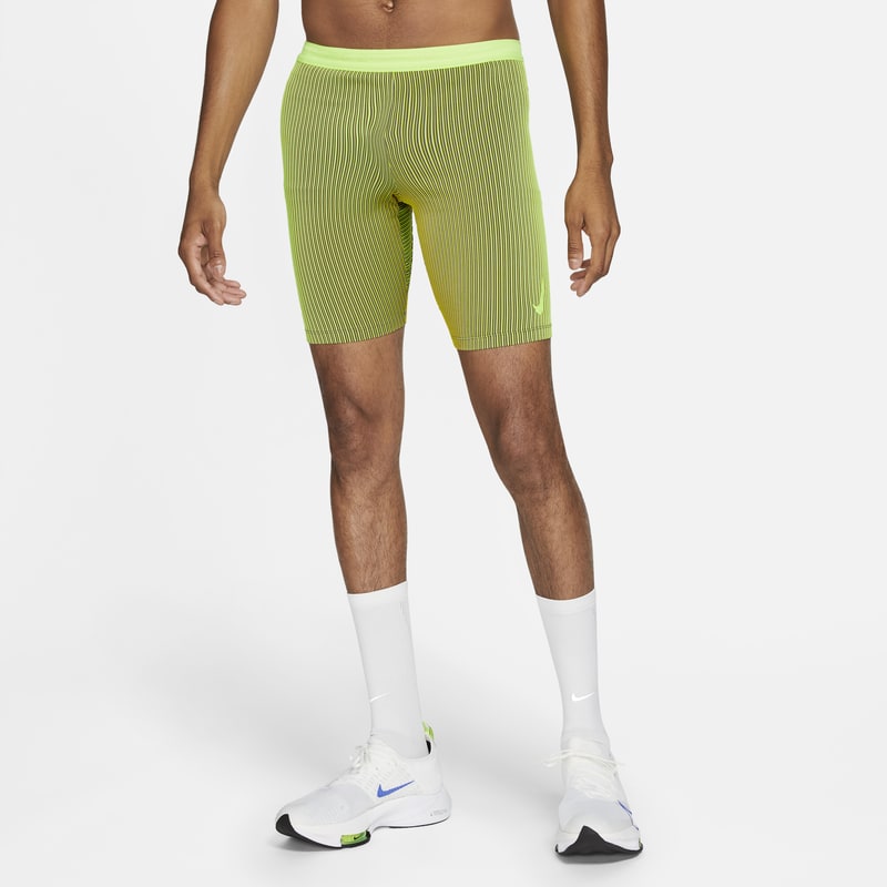 Męskie legginsy do biegania 1/2 Nike AeroSwift - Szary
