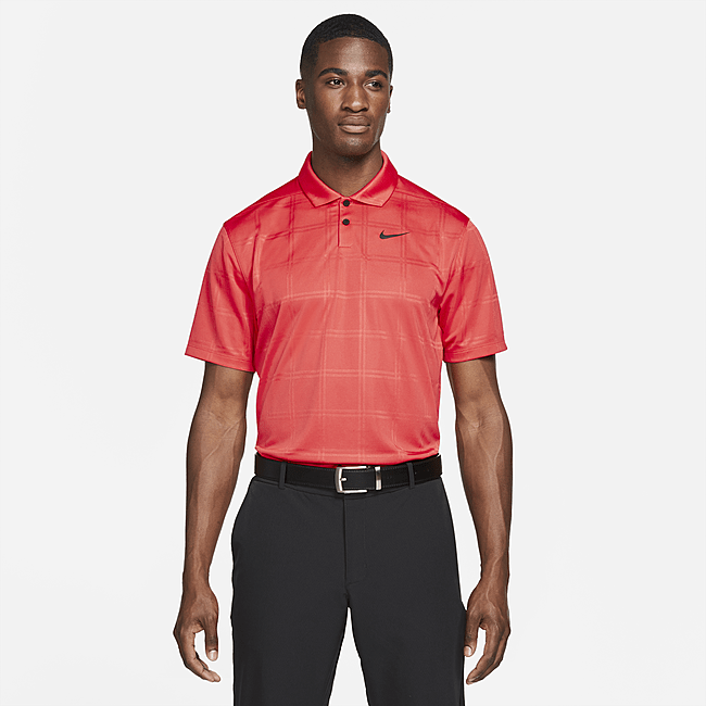 фото Мужская рубашка-поло для гольфа nike dri-fit vapor - красный