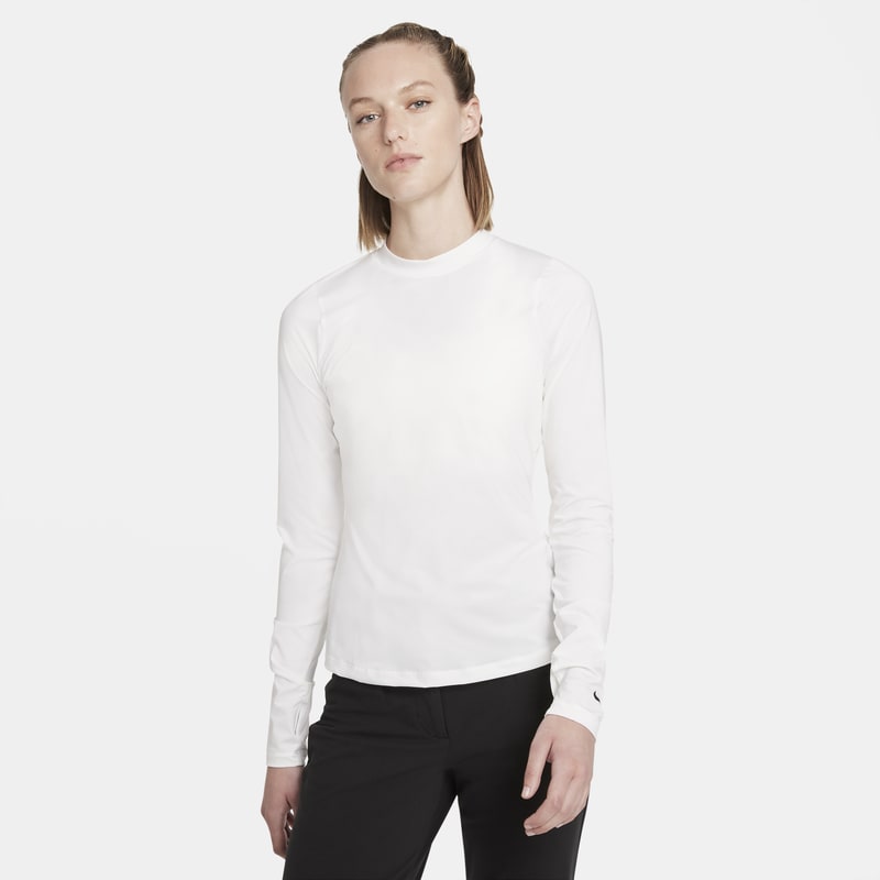 Nike Dri-FIT UV Victory Camiseta de golf de manga larga - Mujer - Blanco Nike