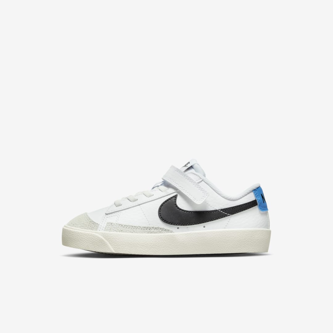 Nike Blazer Low '77 Little Kids' Shoes In White,light Photo Blue,sail,black