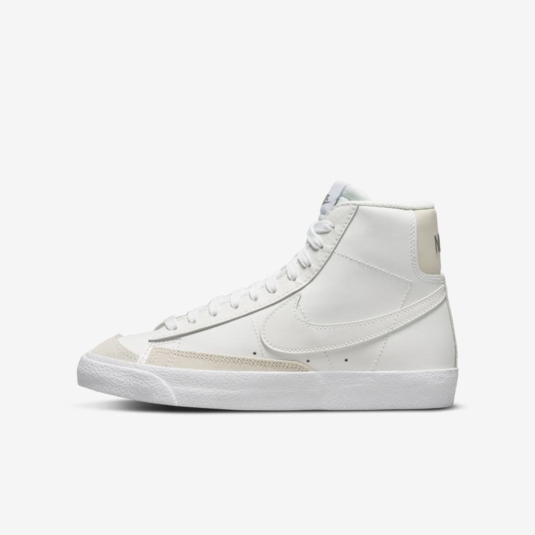Nike Blazer Mid '77 Big Kids' Shoes In Summit White,light Orewood Brown,white,clear