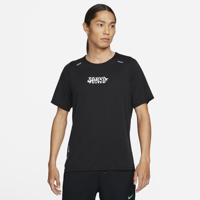 Nike Rise 365 Tokyo Camiseta de running - Hombre - Negro Nike