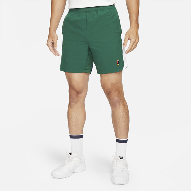 фото Мужские теннисные шорты nikecourt dri-fit slam - зеленый