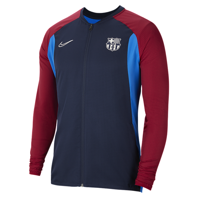 фото Мужская футбольная куртка fc barcelona academy - синий