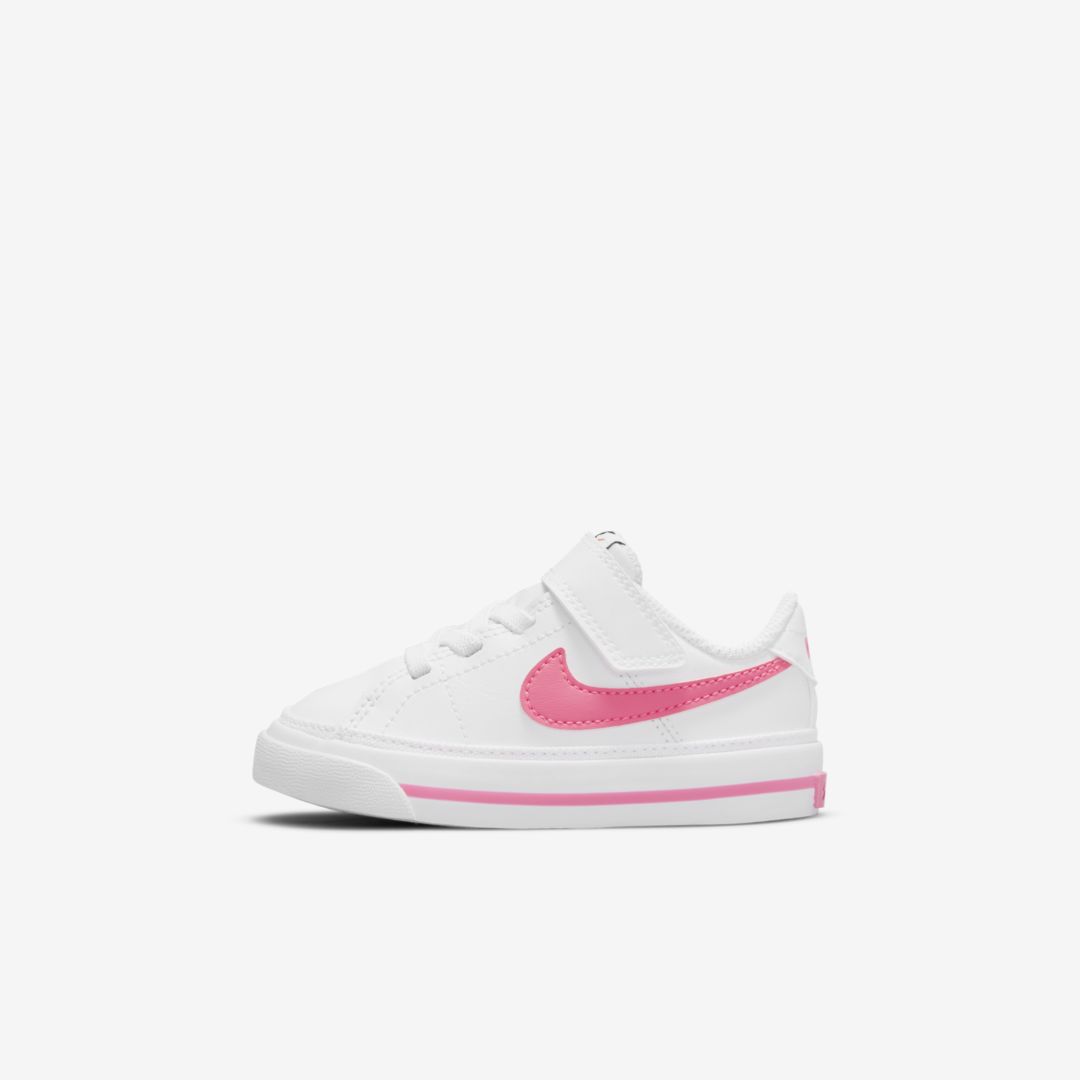 Nike Court Legacy Baby/toddler Shoes In White,hyper Pink