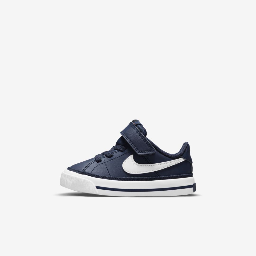 Nike Court Legacy Baby/toddler Shoes In Midnight Navy,gum Light Brown,white