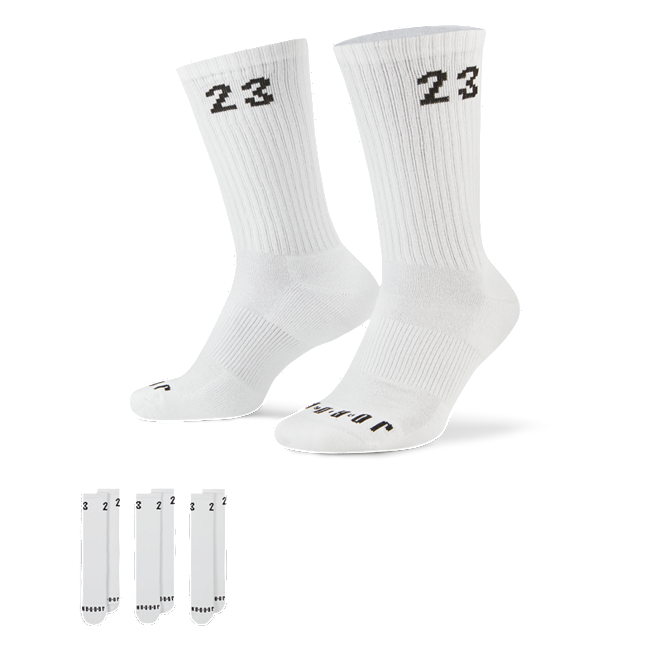 Jordan Essentials sokker (3 par) - White