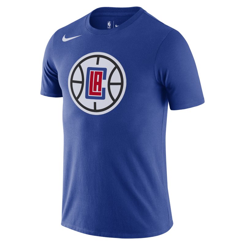 T-shirt męski z logo Nike Dri-FIT NBA LA Clippers - Niebieski