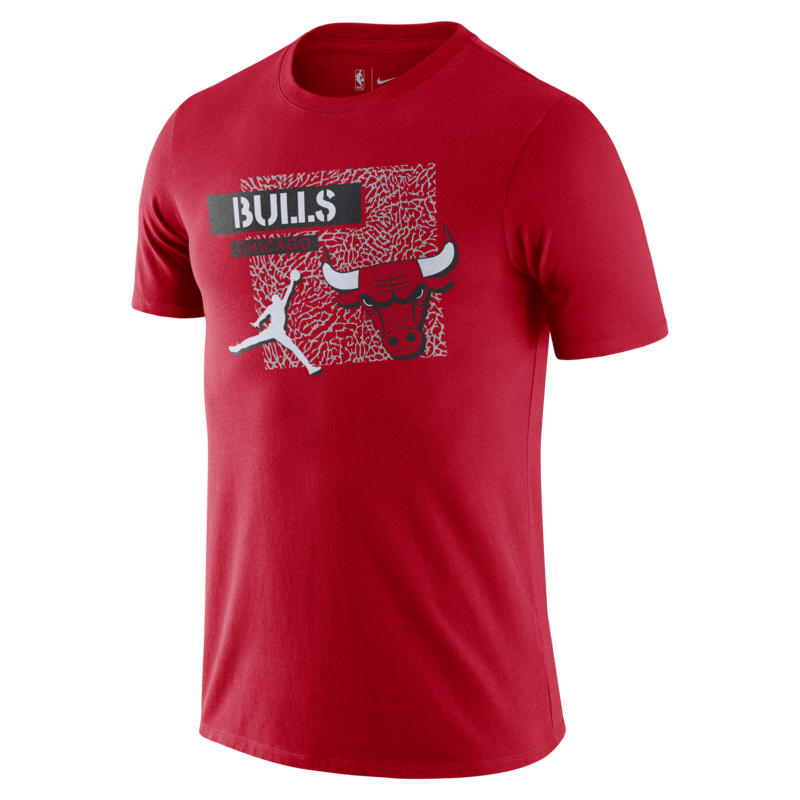 T-shirt męski Jordan Dri-FIT NBA Chicago Bulls - Czerwony