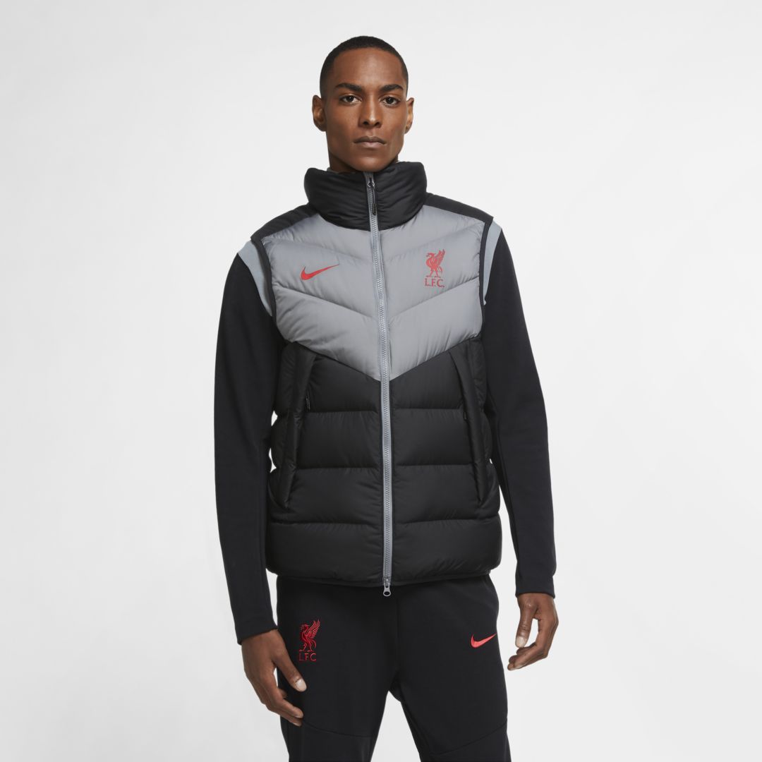 Nike Liverpool Fc Windrunner Men's Down-fill Vest In Black