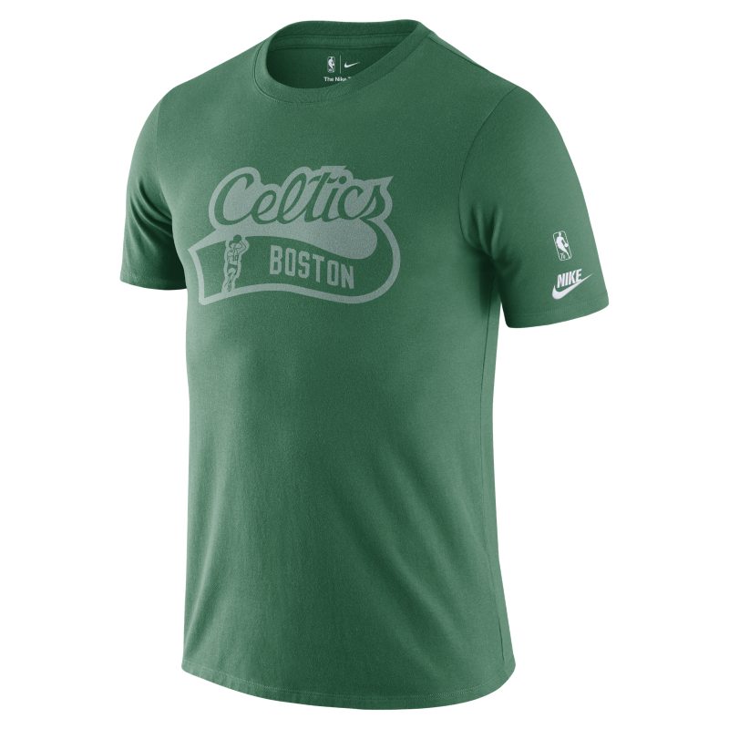 Męski T-shirt z logo Boston Celtics Essential Nike NBA - Zieleń