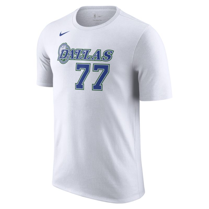 T-shirt męski Dallas Mavericks City Edition Nike NBA Player - Biel