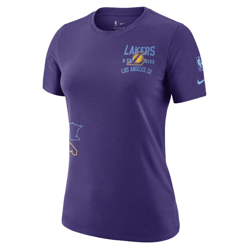 T-shirt damski Los Angeles Lakers Courtside City Edition Nike NBA - Fiolet