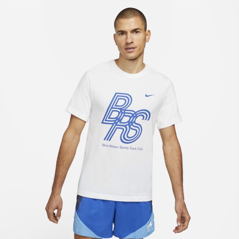 Löpar-t-shirt Nike Dri-FIT BRS för män - Vit