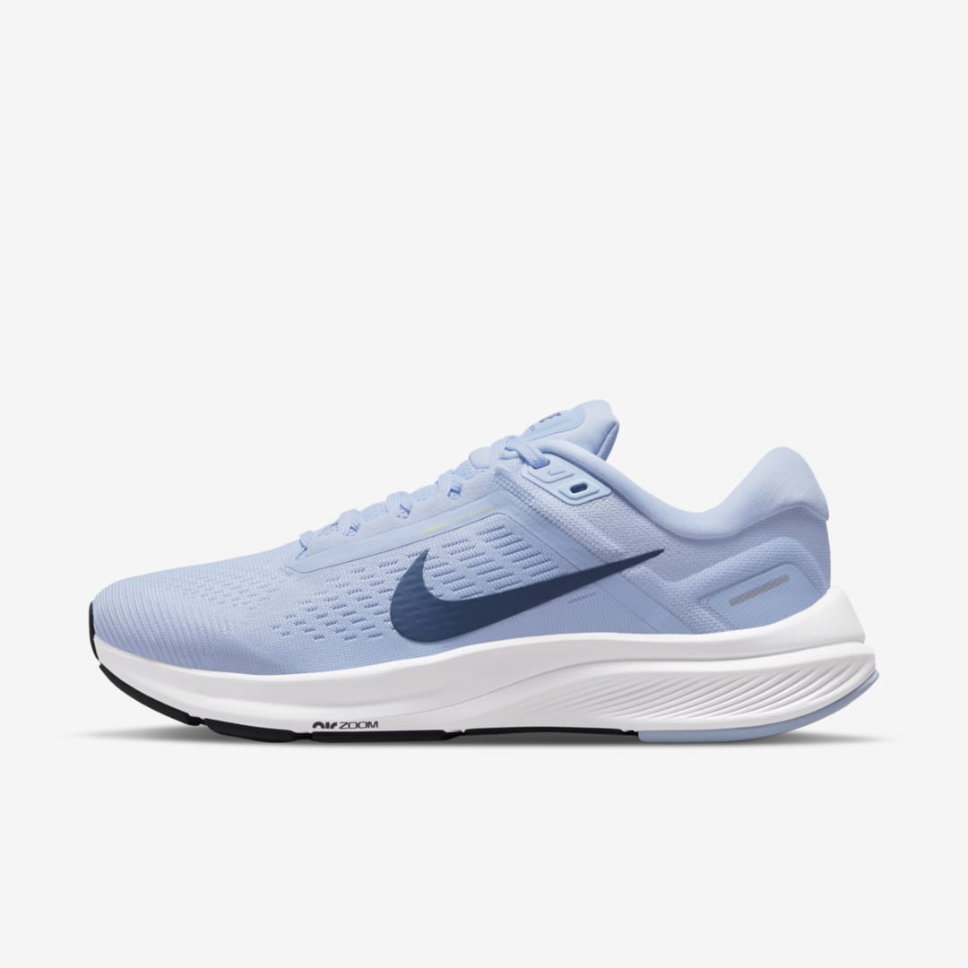 Nike Air Zoom Structure 24 Women's Road Running Shoes In Light Marine,white,armory Navy,mystic Navy