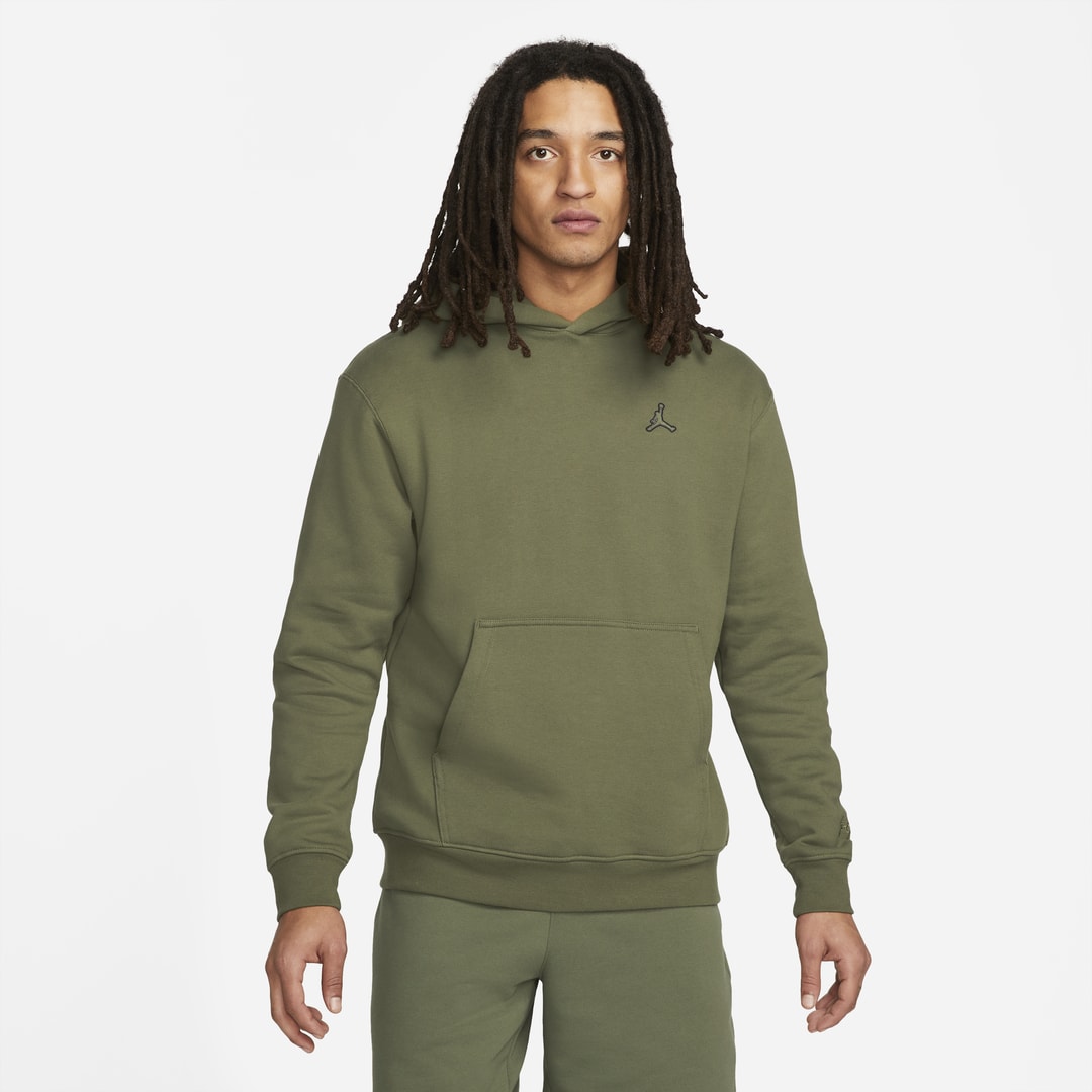 Jordan Essentials Men's Fleece Pullover Hoodie In Medium Olive