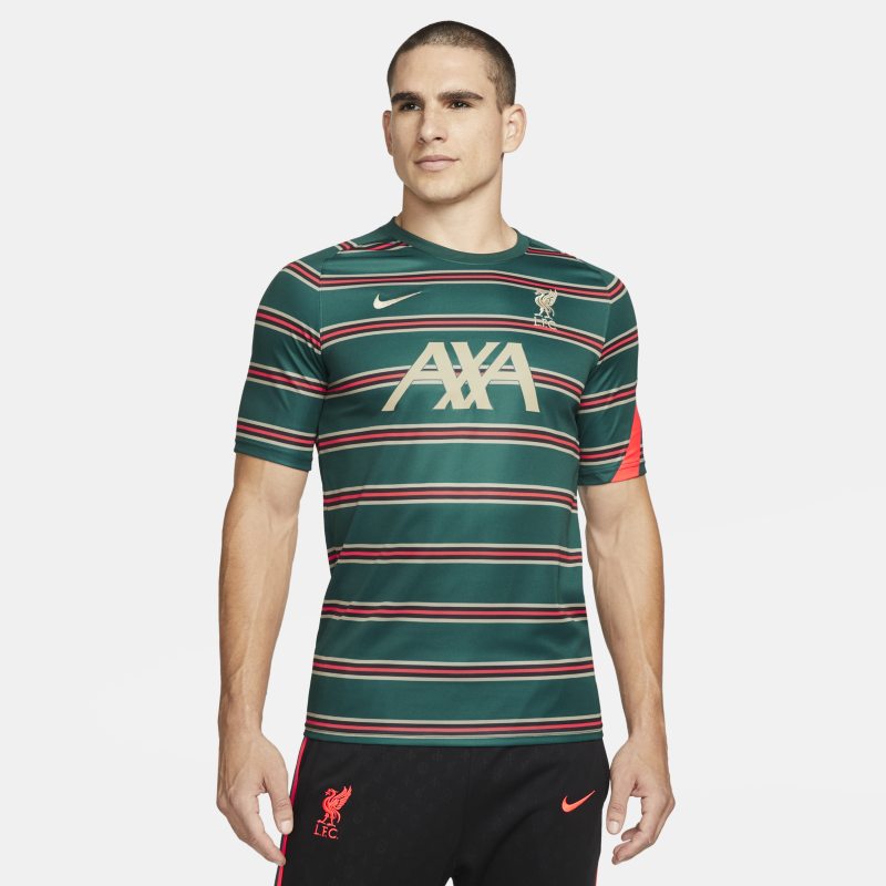Męska przedmeczowa koszulka piłkarska z krótkim rękawem Liverpool FC - Zieleń