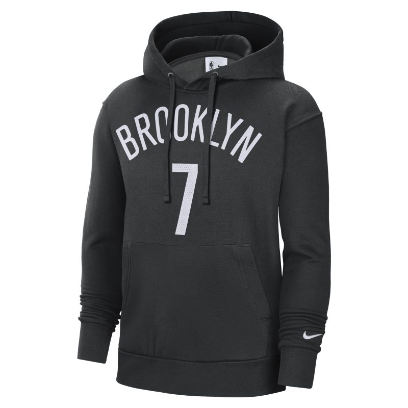 Brooklyn Nets Essential Men's Nike NBA Fleece Pullover Hoodie - Black