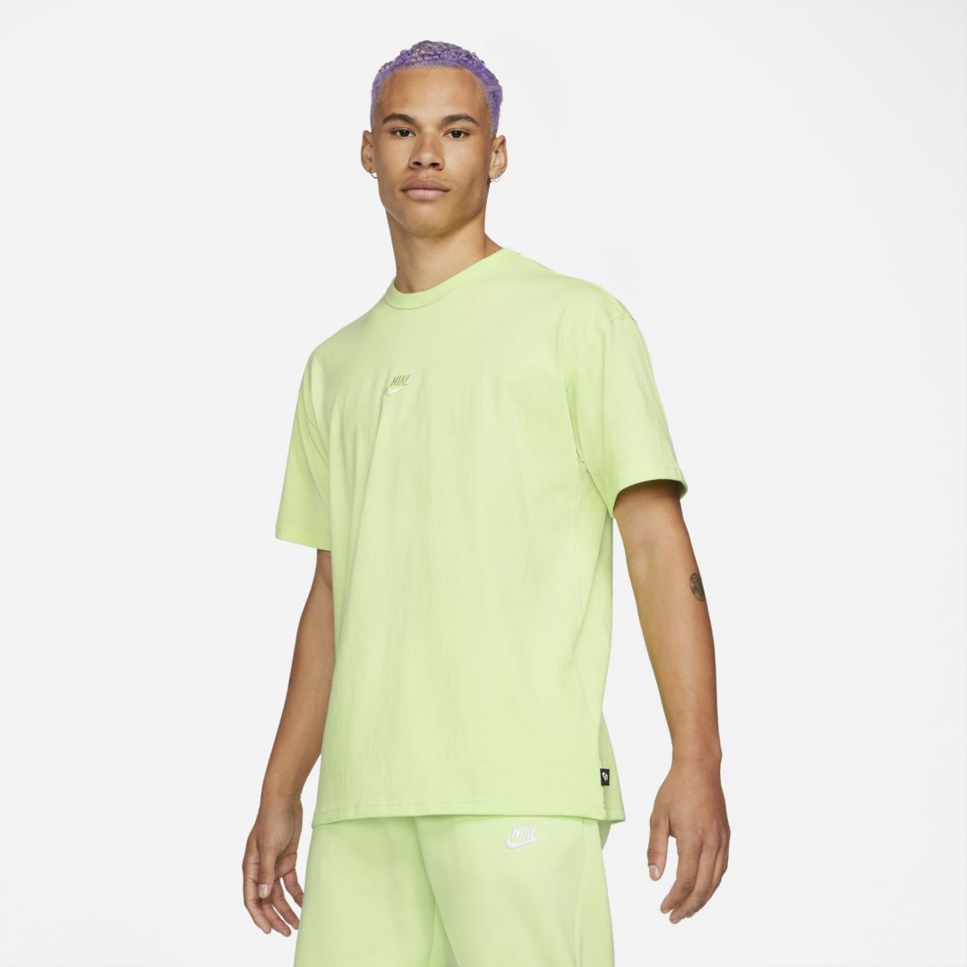 Nike Sportswear Premium Essential Men's T-shirt In Light Liquid Lime