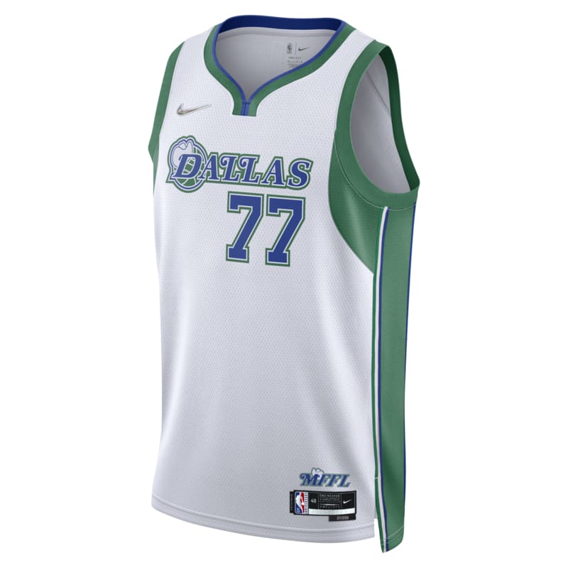 Dallas Mavericks City Edition Swingman Nike NBA-jersey met Dri-FIT - Wit
