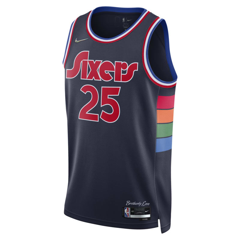 Koszulka Philadelphia 76ers City Edition Nike Dri-FIT NBA Swingman - Niebieski