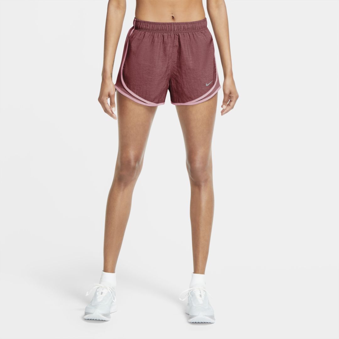Nike Women's Tempo Heathered Running Shorts In Red