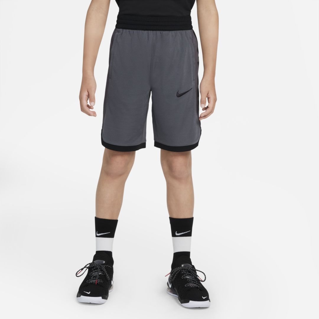 Nike Dri-fit Elite Big Kids' (boys') Basketball Shorts In Grey