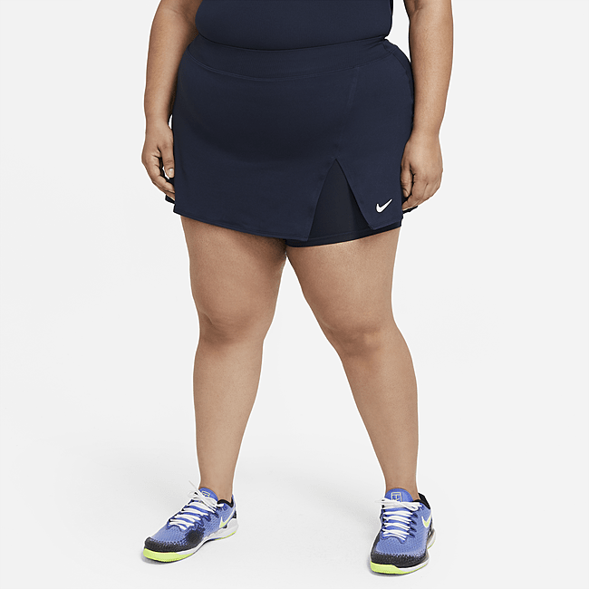 фото Теннисная юбка nikecourt victory (большие размеры) - синий