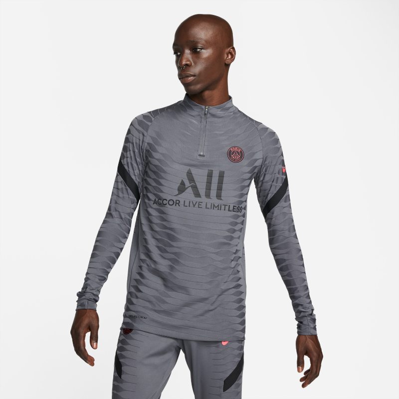 Męska treningowa koszulka piłkarska Nike Dri-FIT ADV Paris Saint-Germain Strike Elite - Szary