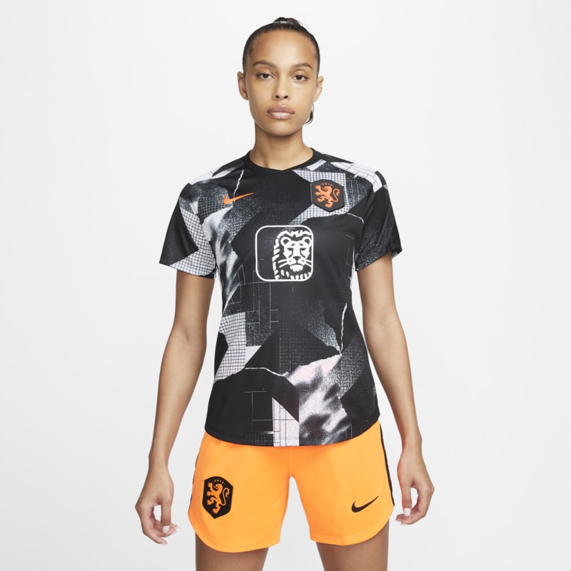 Damska przedmeczowa koszulka piłkarska Nike Holandia - Biel
