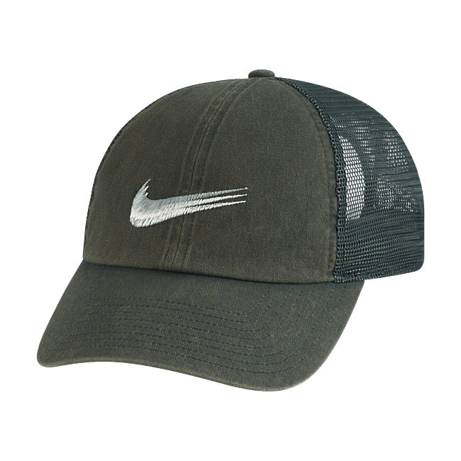 Бейсболка с сетчатыми панелями Nike Sportswear Heritage 86 Swoosh - Зеленый