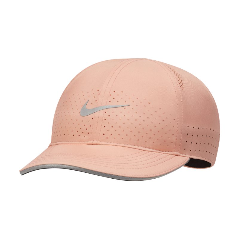 Damska czapka do biegania Nike Featherlight - Pomarańczowy