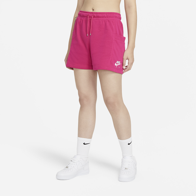фото Женские флисовые шорты nike air - розовый