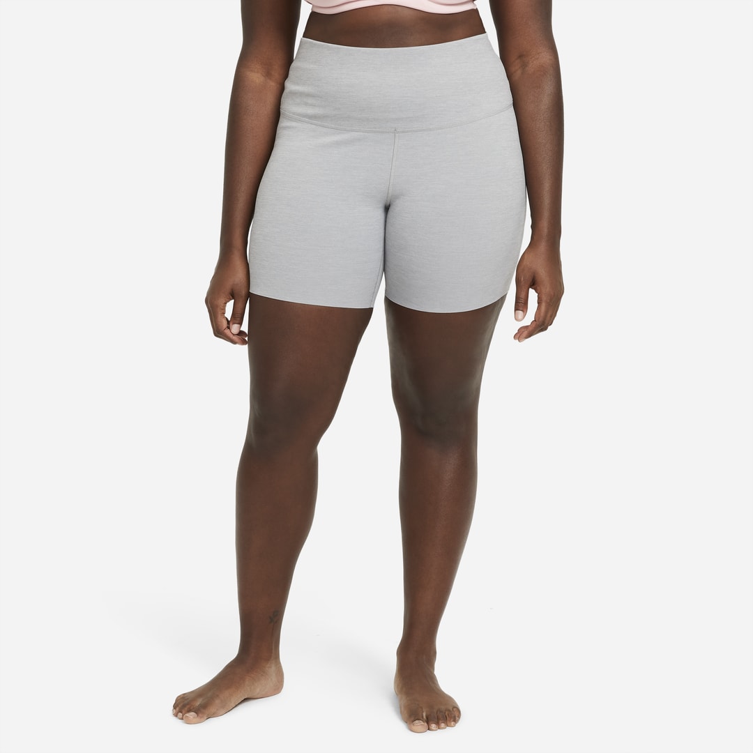 Nike Women's  Yoga Luxe Shorts (plus Size) In Grey