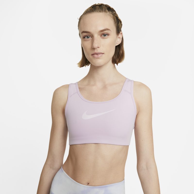 Nike Dri-FIT Swoosh Icon Clash Women's Medium-Support Non-Padded Strappy Sports Bra - Purple