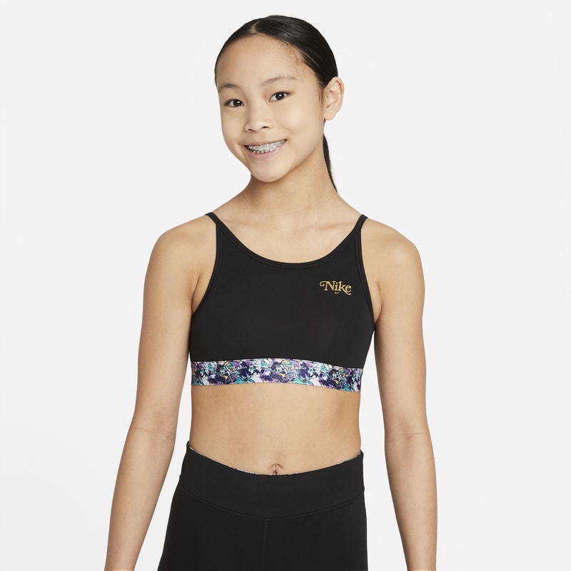 Nike Dri-FIT Trophy Older Kids' (Girls') Sports Bra - Black