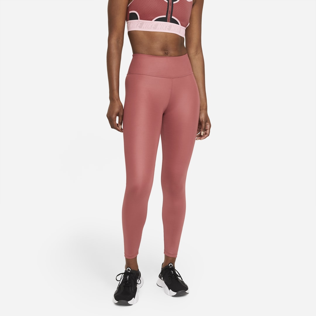 Nike One Women's Mid-rise 7/8 Leggings In Canyon Rust,rust Pink