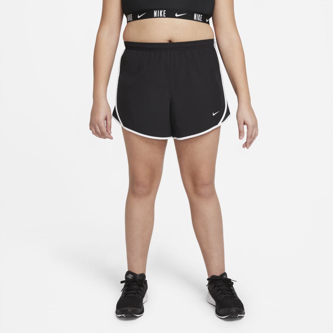 Nike Dri-fit Tempo Big Kids' (girls') Running Shorts (extended Size) In Black